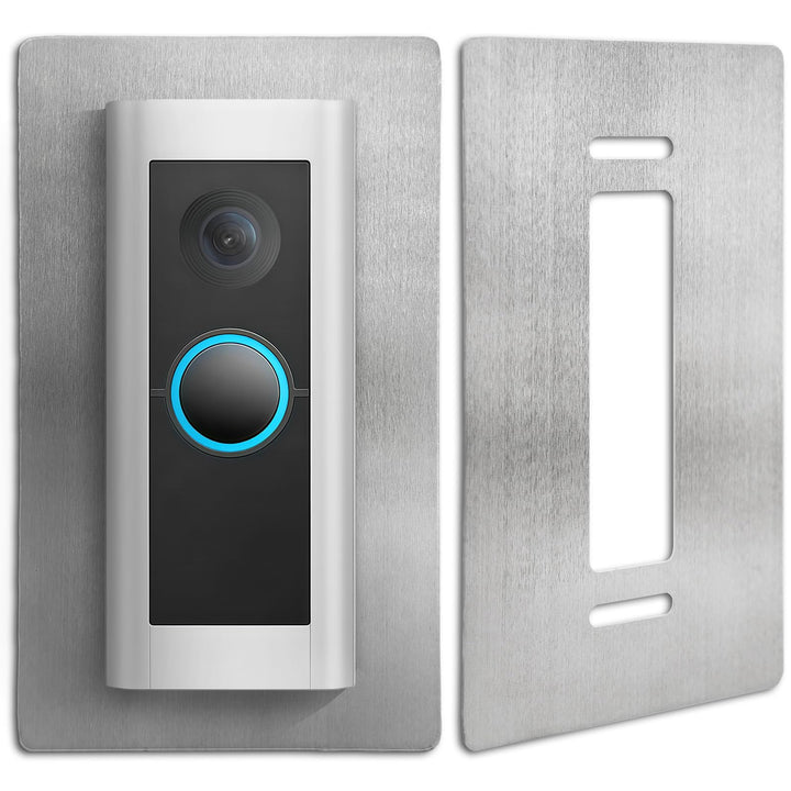 Edelstahl-Blende für Ring Video Doorbell Pro - Wandplatte für Video Klingel mit Kamera, Geeignet für