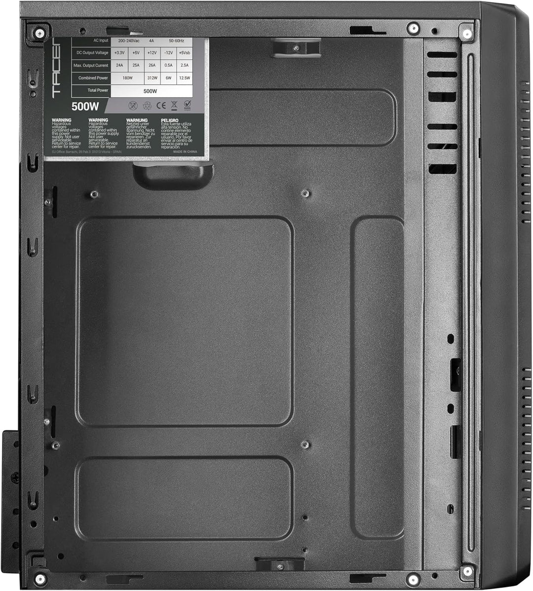 Unbekannt Anima ACM500 Micro ATX PC-Box mit 500 W PC-Quelle, kompakt, USB 3.0, Aluminium