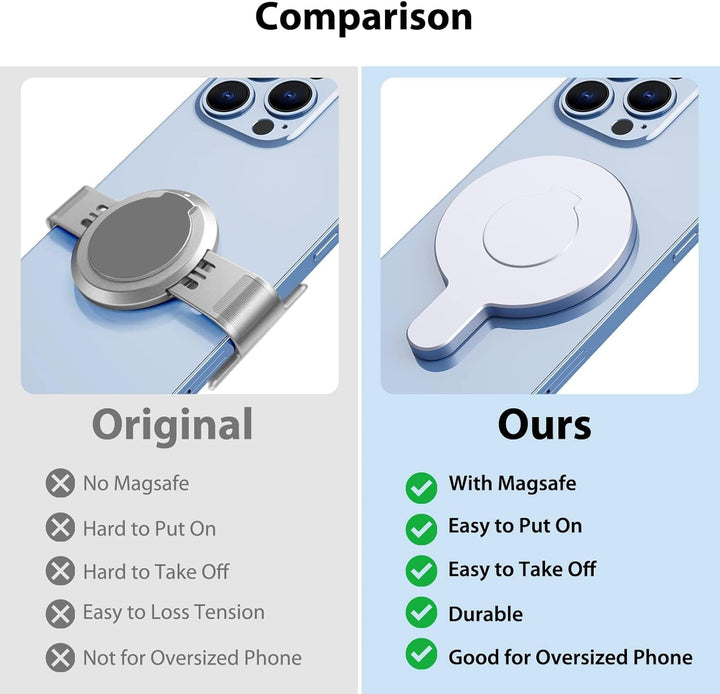 Aerbeis DJI Magnetische Ringklemmhalterung – für Magsafe DJI OM 6 / OM 5 / OM 4 / OM 4 SE Adapterhal