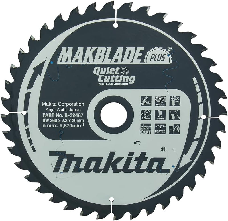 Makita Makblade Saegeblatt, 260 x 30 mm, 40Z, B-32487