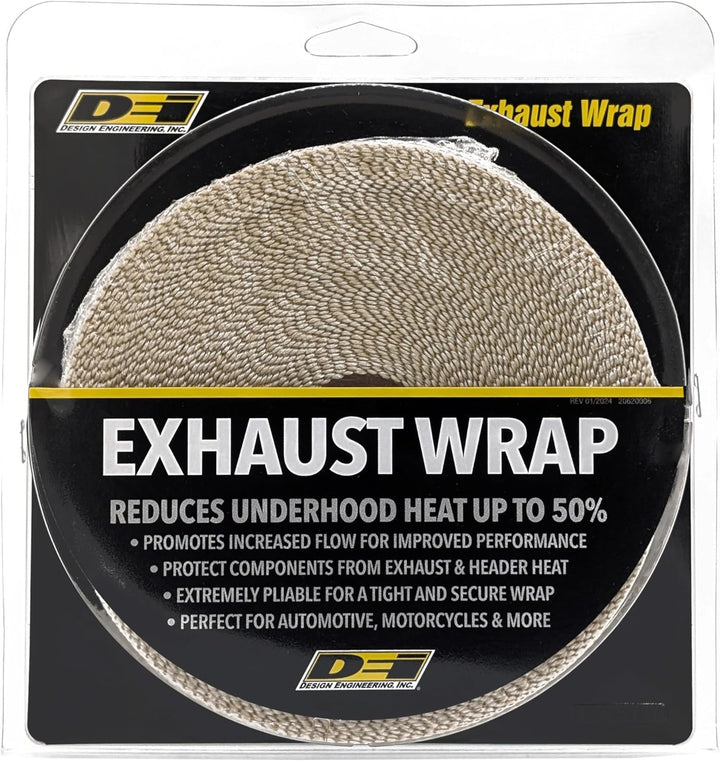 Design Engineering Dei 457 Auspuff Wärme Wrap, 2,5 cm X 50 'Roll – Tan 2\" x 50' Roll hautfarben, 2\