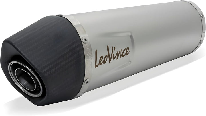 Endschalldämpfer LeoVince SLIP-ON SBK LV ONE EVO, Edelstahl, Carbon Kappe, mit Zulassung für Aprilia