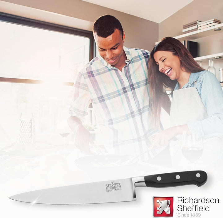 Richardson Sheffield V SABATIER Kochmesser | 20 cm lange Klinge | gehärteter Klingenstahl | rostfrei