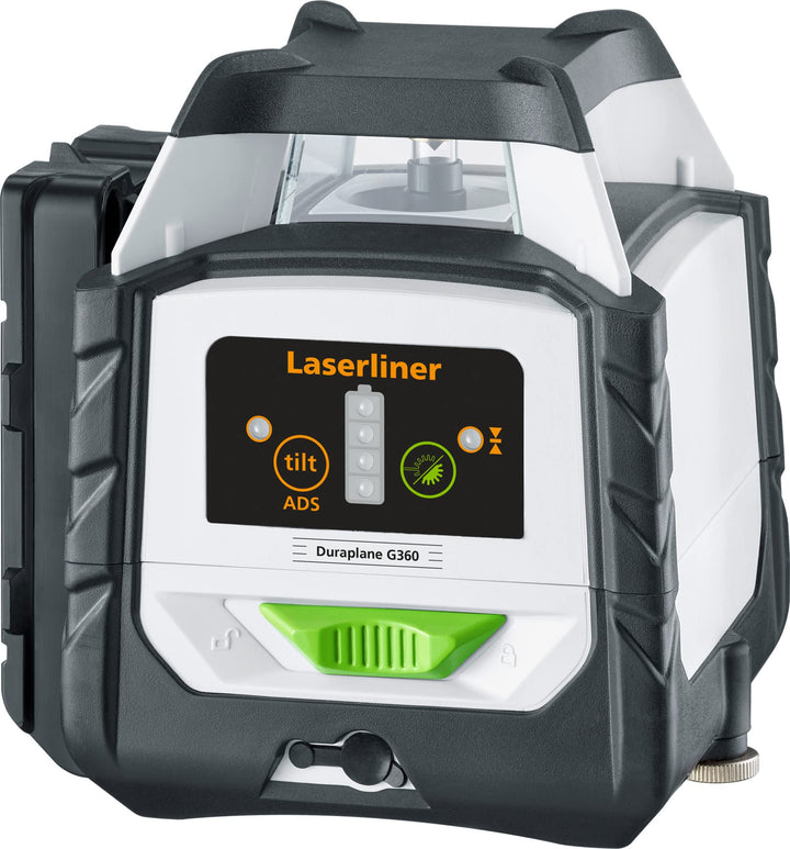 Laserliner Rotations-Laser, Duraplane G360 RX, Grüner 360° HybridLaser für Horizontalen und Neigunge