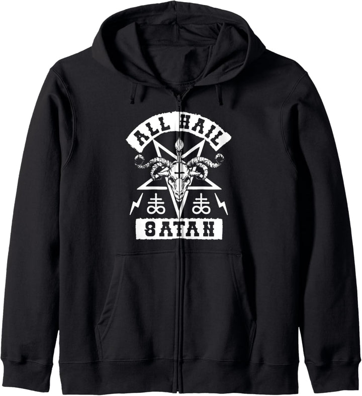 Okkulter Satanismus Hexerei Horror Gothic Satanic Kapuzenjacke