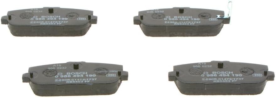 Bosch BP1136 Bremsbeläge - Hinterachse - ECE-R90 Zertifizierung - vier Bremsbeläge pro Set