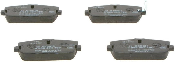 Bosch BP1136 Bremsbeläge - Hinterachse - ECE-R90 Zertifizierung - vier Bremsbeläge pro Set