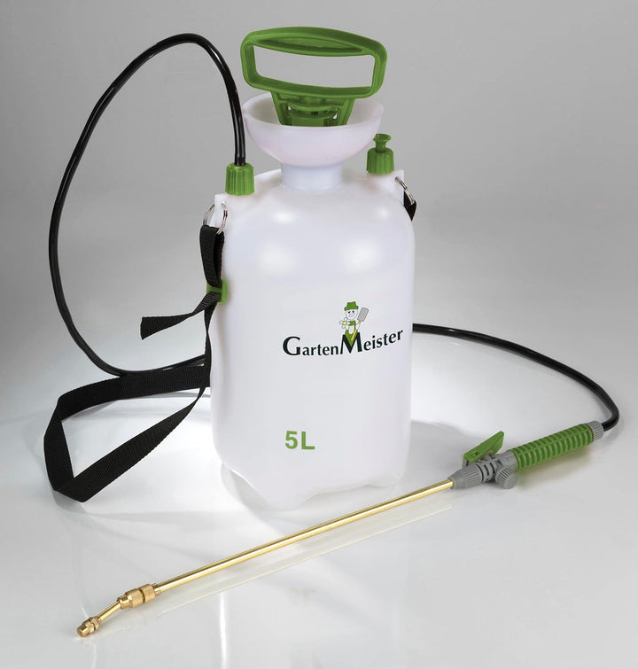 GartenMeister Drucksprühgerät 5 Liter Inklusive Sicherheitsventil und Schultertragegurt