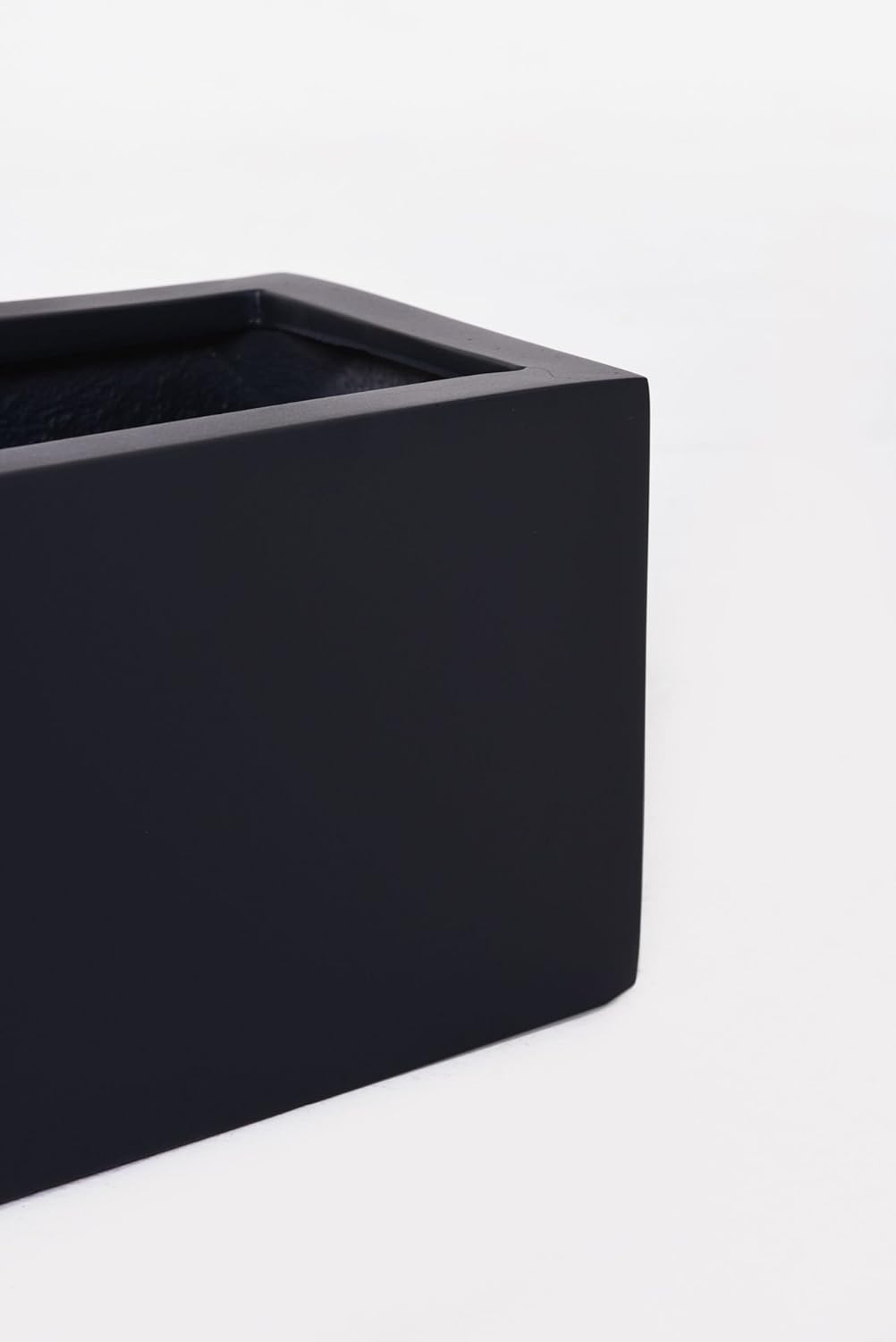 VIVANNO Blumenkasten Balkonkasten Pflanzkasten Fiberglas FLOBO anthrazit - 15x60x17 cm 15x60x17 Anth