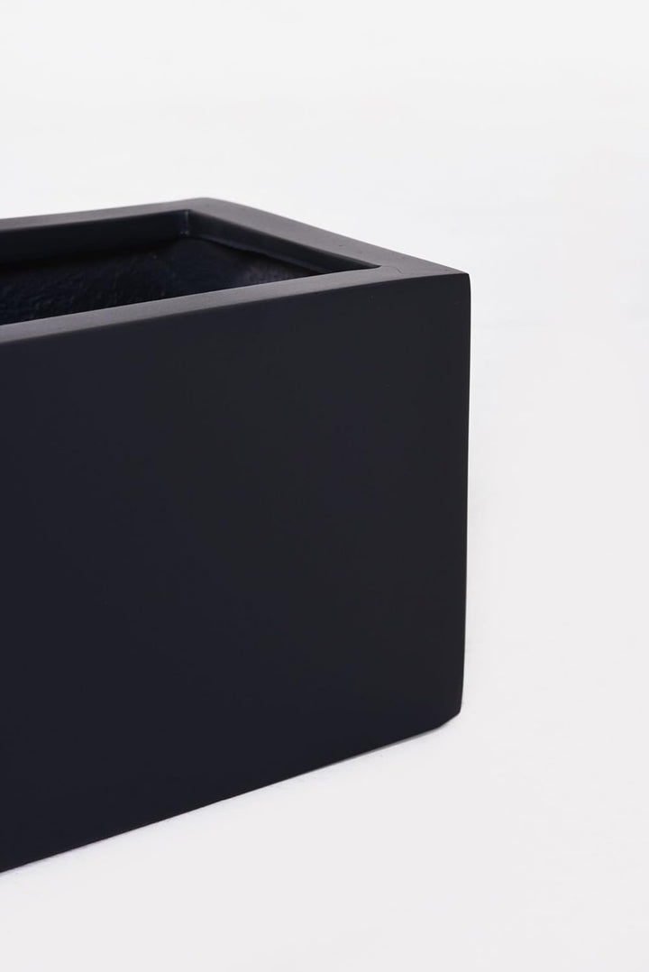 VIVANNO Blumenkasten Balkonkasten Pflanzkasten Fiberglas FLOBO anthrazit - 15x60x17 cm 15x60x17 Anth