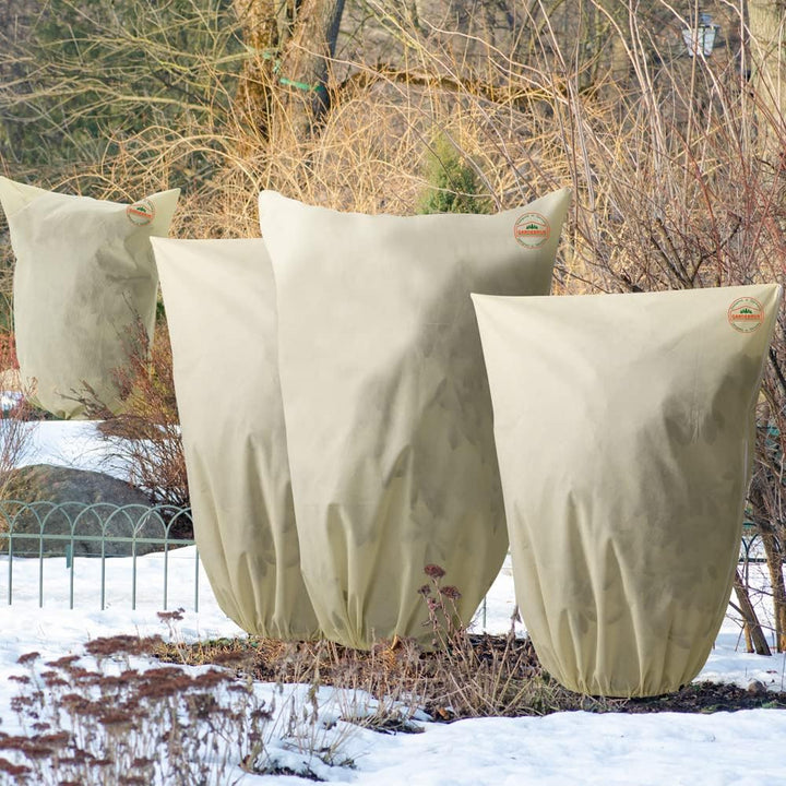 Gardebruk® Kübelpflanzensäcke 3er Set 200x240 cm 70g/m² Reissverschluss Garten Frostschutzhaube Wint