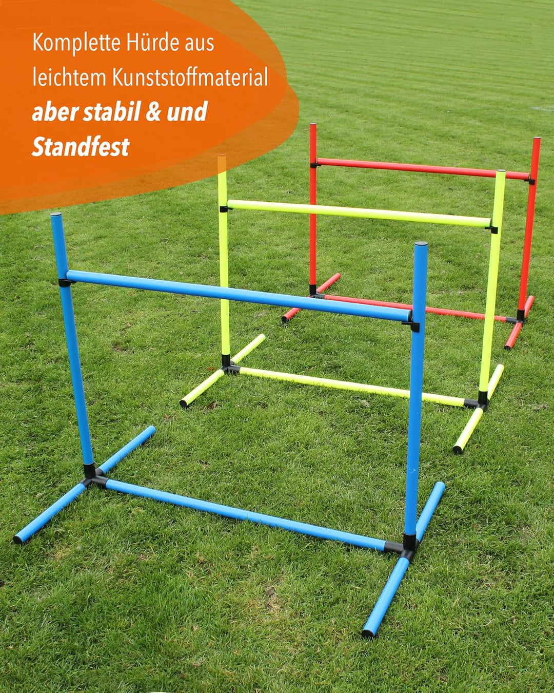 Sprunghürde aus Kunststoff – für Agility & Obedience – Parcours-Hindernis für Agility Training – Hür
