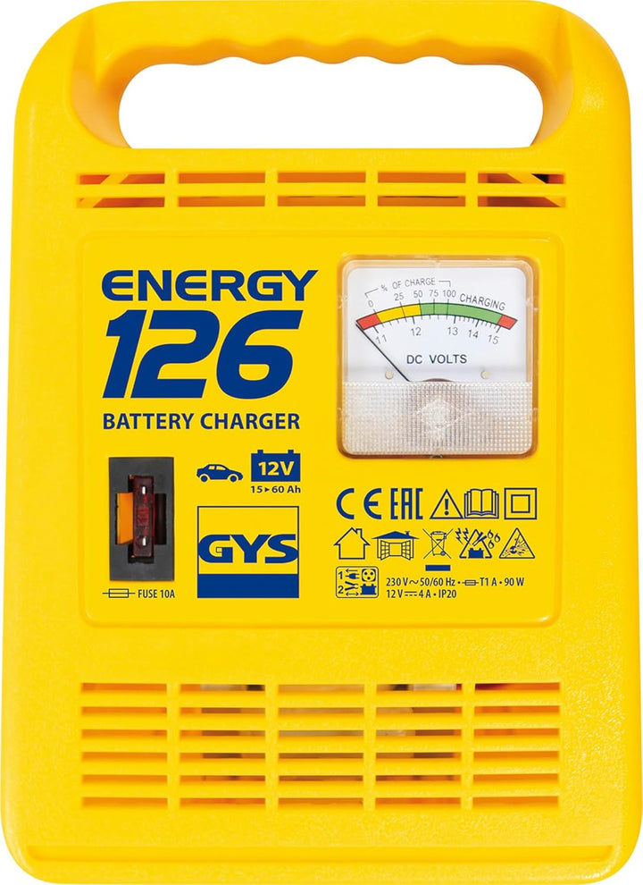 GYS Batterieladegerät 12 V, 15 - 60 Ah, Energy 126