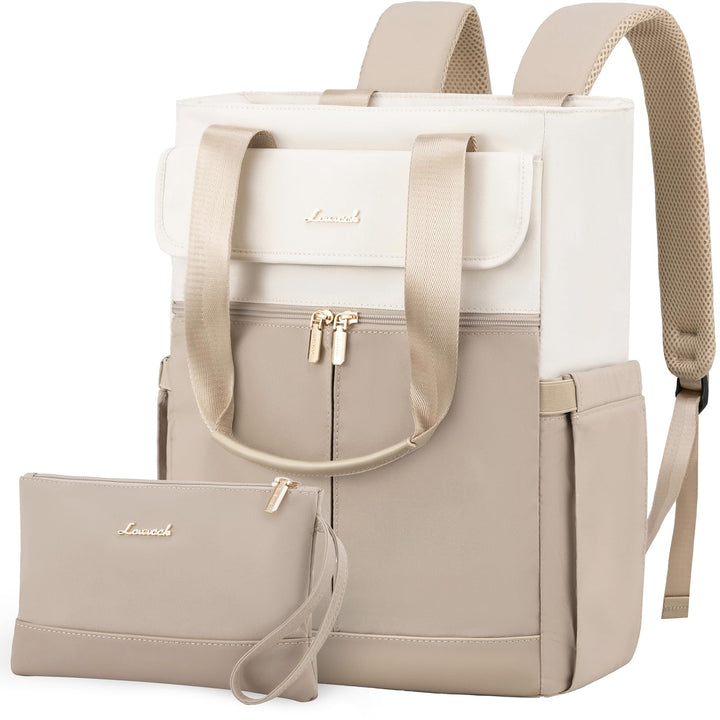 LOVEVOOK Rucksack Damen Gross, 15,6 Zoll Laptop Rucksacktasche Schulrucksack Teenager, Wasserdicht A