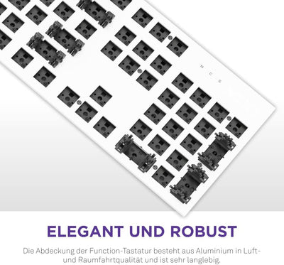 Nzxt Function - KB-1FSDE-WR - Mechanische Gaming Tastatur - MX-kompatible Hot-Swap-fähige Switches -