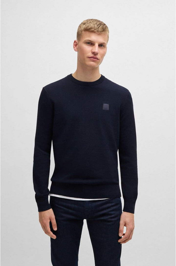 BOSS Herren Amotore Knitted-Sweater XXL Dark Blue404, XXL Dark Blue404