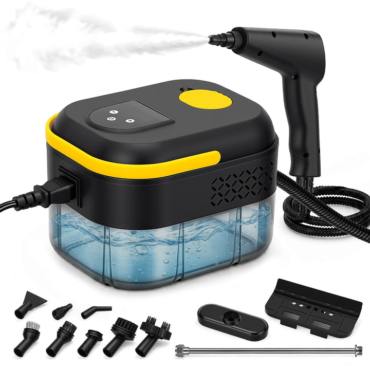 Dampfreiniger Handgerät 1500W, 1.4L Wassertank, 6 Einstellbare Dampfstufen