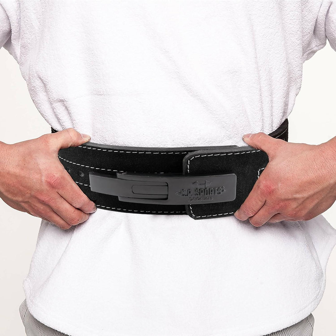 C.P.Sports Profi-Powerlifting-Gürtel T9 - Kraftdreikampf Gürtel, Heavy Duty Pwer Belt, KDK M Schwarz