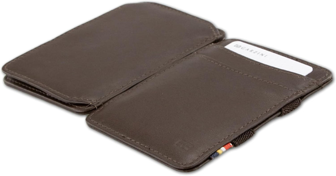 Hunterson Flacher Geldbeutel Fuer Herren aus Leder, Magic Wallet mit RFID-Schutz, Geldboerse mit Kle
