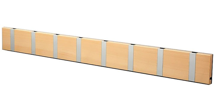 LoCa Garderobe Knax 8 Buche (Haken klappbar Alu) Garderoben-Leiste Kleiderhaken Flur modern Garderob
