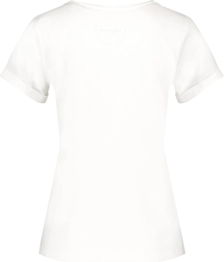 Taifun Damen T-Shirt, 36 Offwhite