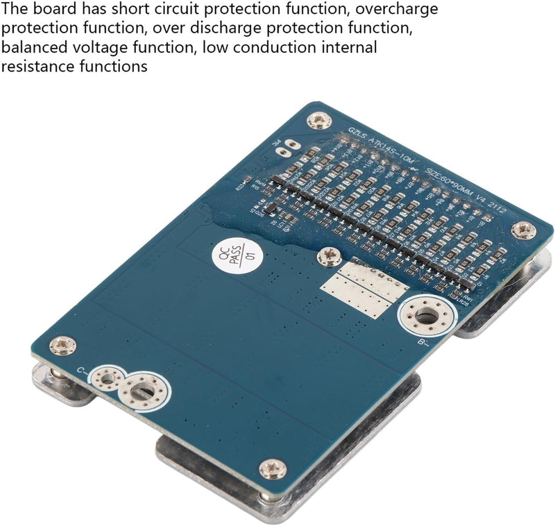 Yunseity 14S 48V 40A Lithium-Ionen-Batterieschutzplatine, Li-Batteriezelle BMS PCB-Schutzplatinenmod