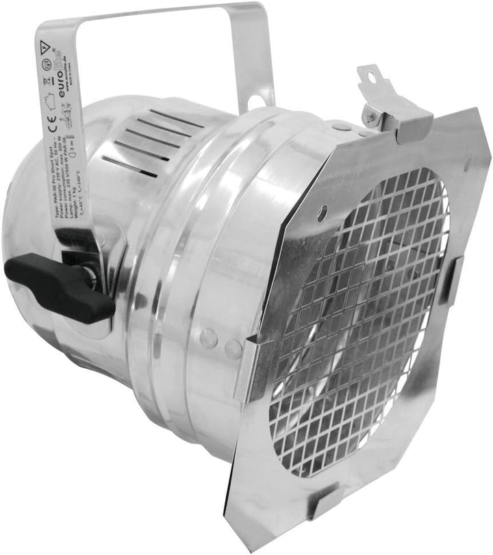 EUROLITE PAR-56 Spot Short mit Stecker sil | PAR-56-Gehäuse, Lieferung mit Kabel + Stecker