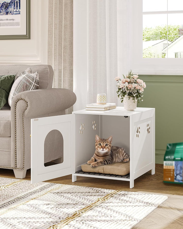 Hzuaneri Katzenschrank, Versteckte Katzentoilette Möbel, Lagerung Schrank Bank, Hölzerne Katze Wasch