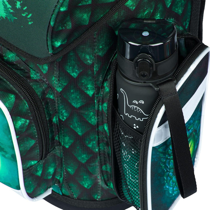 Baagl Schulranzen Set Jungen 5 Teilig, Ergo Schultasche ab 1. Klasse, Ergonomische Grundschule Ranze