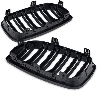 TOPTHAN E81 E82 Nieren Schwarz Kühlergrill Streifen E87 Kühlergrill für BMW 1er E88 Nieren Schwarz E