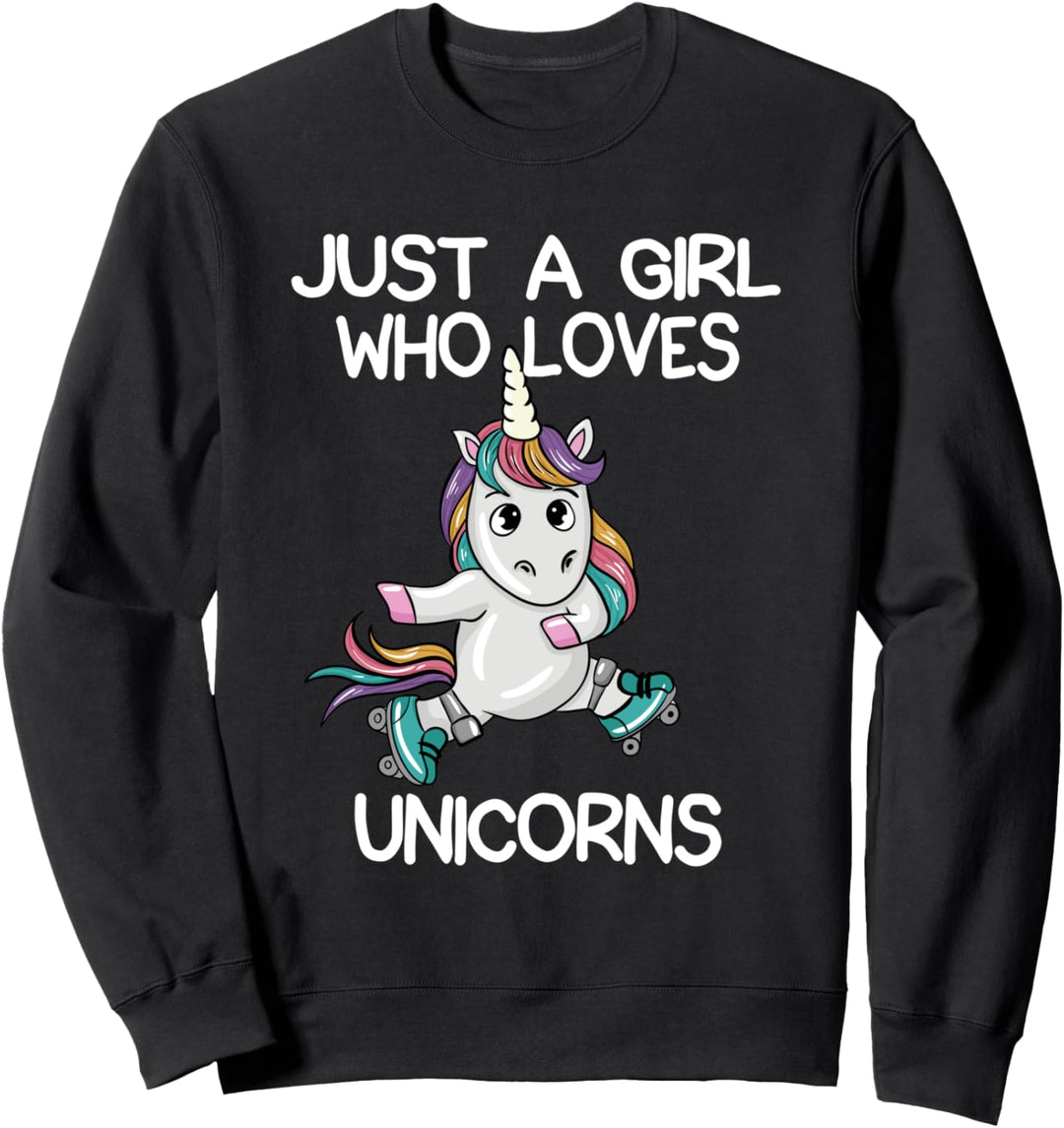 Lustig nur ein Mädchen, das Einhörner liebt Einhorngeschenk Sweatshirt