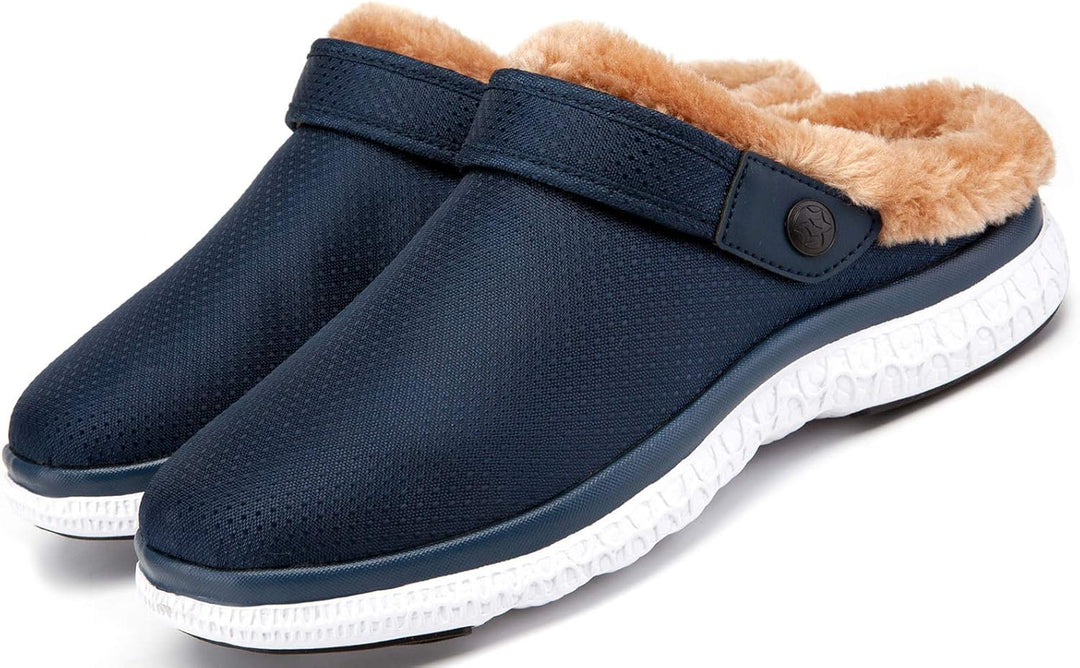 Eagsouni Clogs Hausschuhe Herren Damen Winter Gartenschuhe Haus Pantoffeln Warme Plüsch Gefüttert Ga