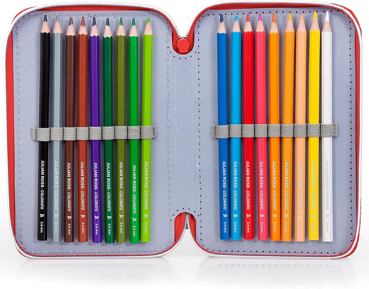 Clondo Federmäppchen Kinder, für Avengers Fan, 3 Organisierte Fächer, Federtasche Junge Gefüllt, Mäd