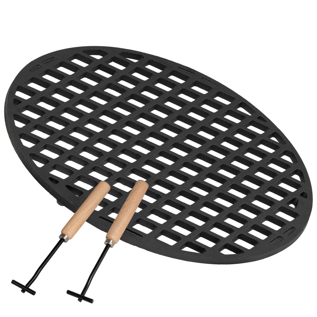 BBQ-Toro Gusseisen Grillrost für Ø 57 cm Kugelgrill | Ø 54 cm | bereits eingebrannt - preseasoned |