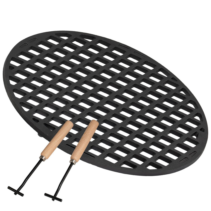 BBQ-Toro Gusseisen Grillrost für Ø 57 cm Kugelgrill | Ø 54 cm | bereits eingebrannt - preseasoned |