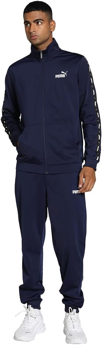 PUMA Herren Tape Poly Suit Cl Trainingsanzug S PUMA Navy, S PUMA Navy