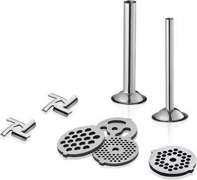 Edelstahl Fleischwolf Aufsatz für Kitchenaid Zubehör, Hohe Qualität Edelstahl Fleischwolf für Kitche
