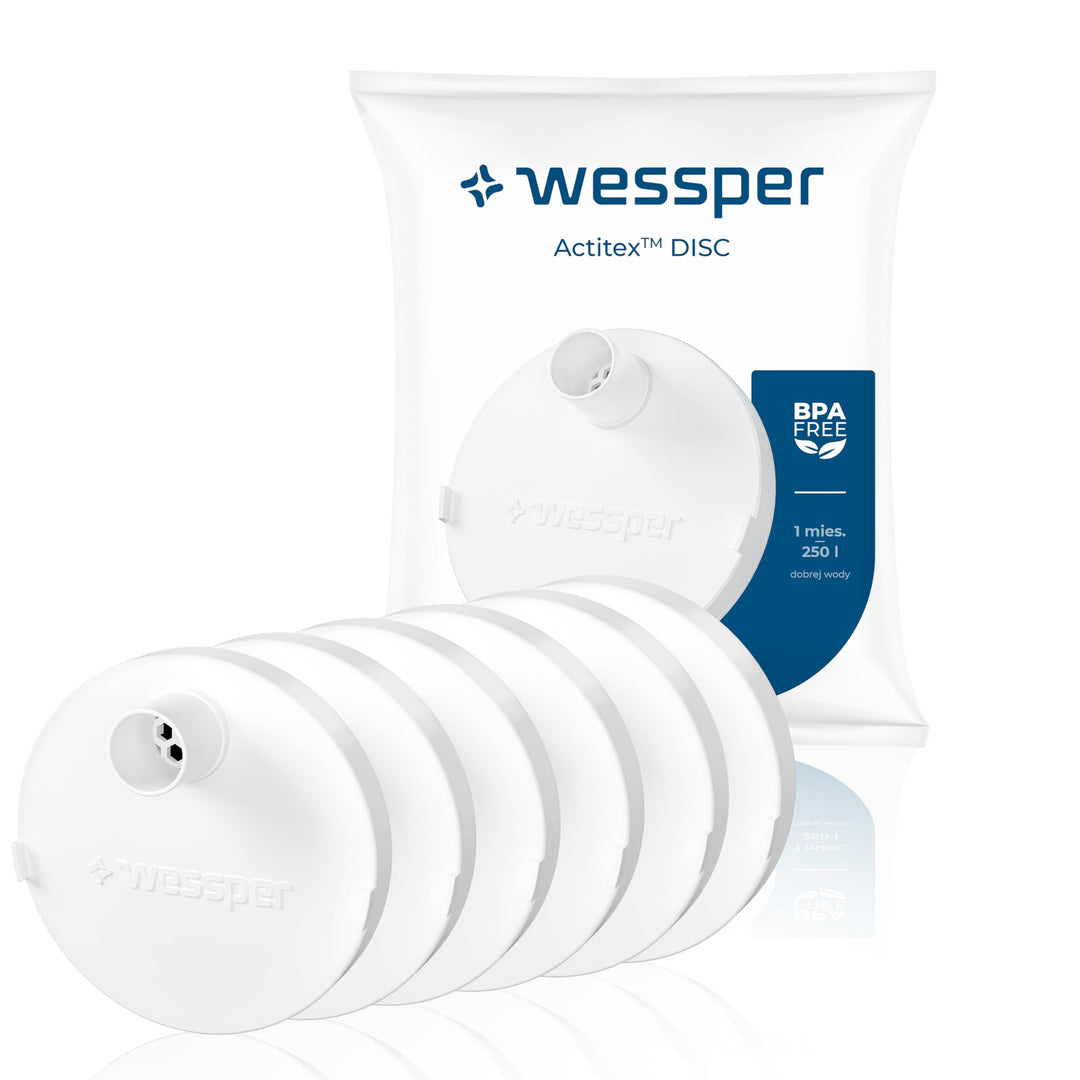 Wessper Wasserfilter für wasserflasche, Disc für Trinkflasche aus Tritan hergestellt aus einem paten