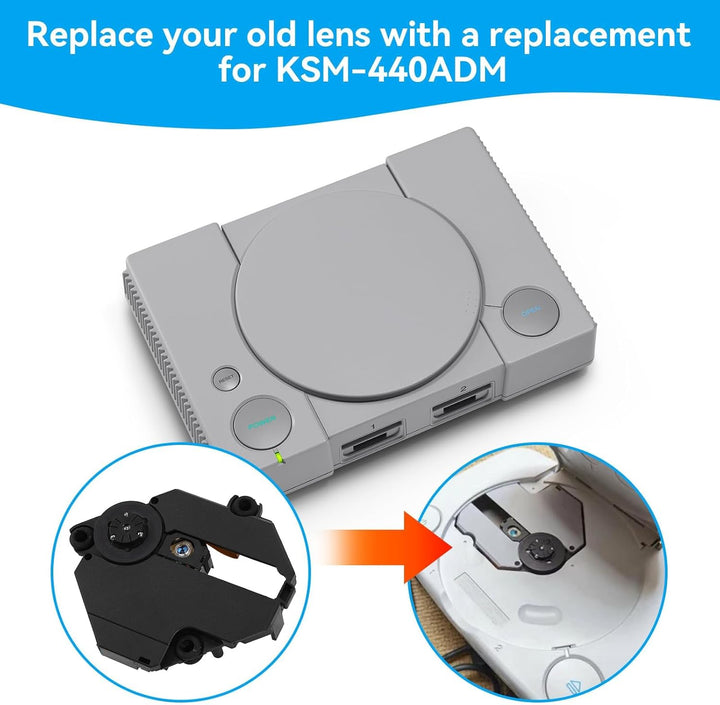 Agatige Objektiv-Reparaturteil für optisches Laufwerk KSM-440ADM, Disc Reader Lens Drive Module für