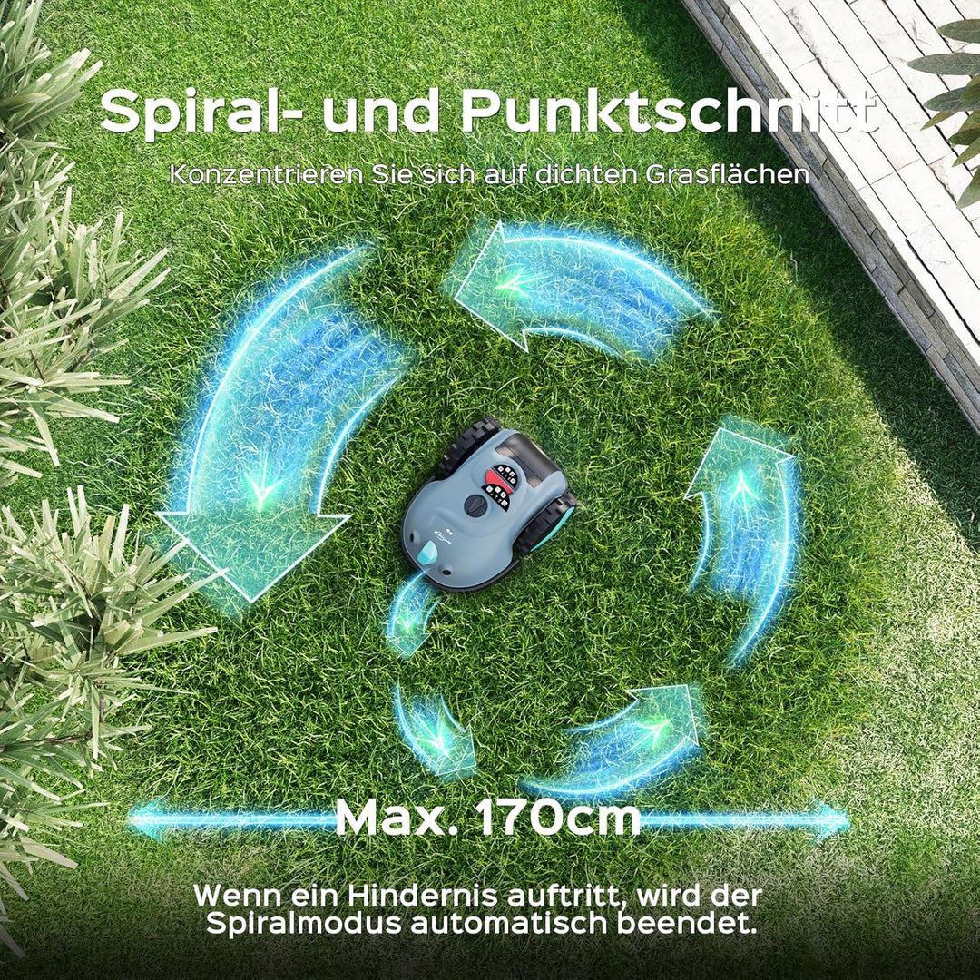V100 Mähroboter ohne Begrenzungskabel Rasenroboter mit Kamera, Hindernisvermeidung, Vision Navigatio
