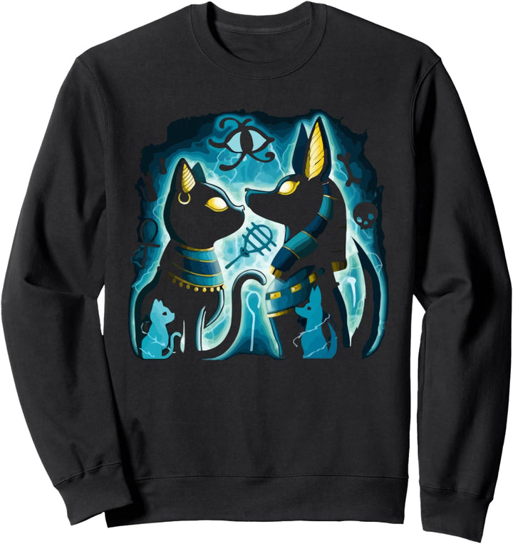 Anubis und Bastet antiker ägyptischer Gott des Nachlebens. Sweatshirt