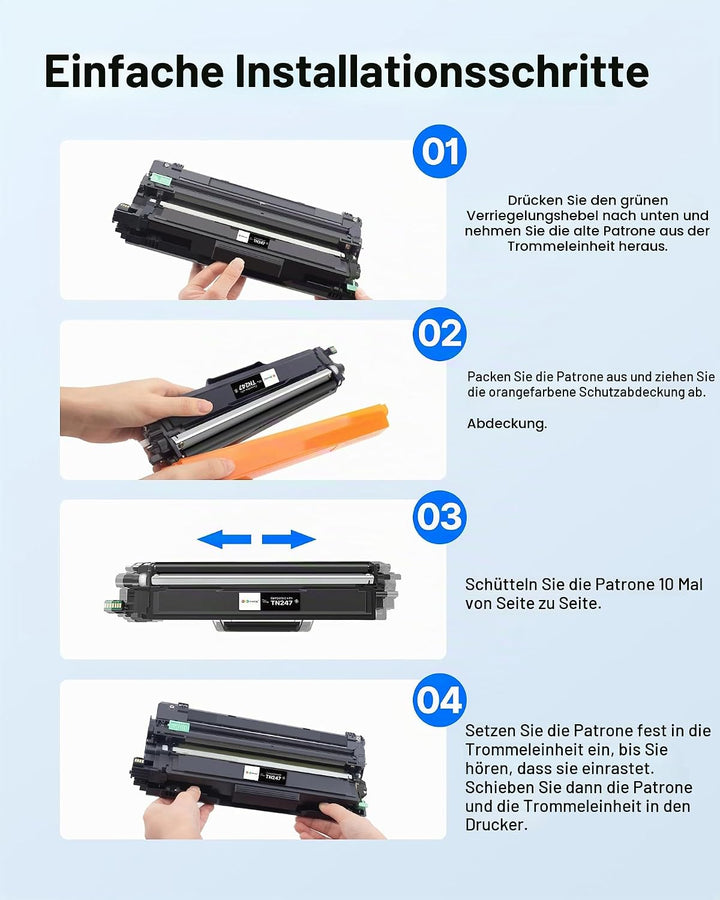 GPC IMAGE TN247 TN-247 Toner Kompatibel für Brother TN-243CMYK für Brother MFC L3750CDW DCP-L3550CDW