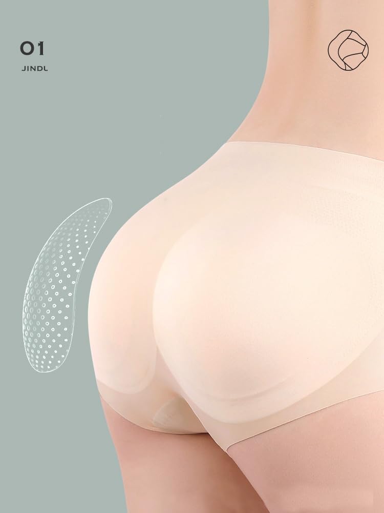 MuistA Damen Po Push Up Unterhosen mit abnehmbare Polster Butt Lifter Höschen Shapewear Unterwäsche