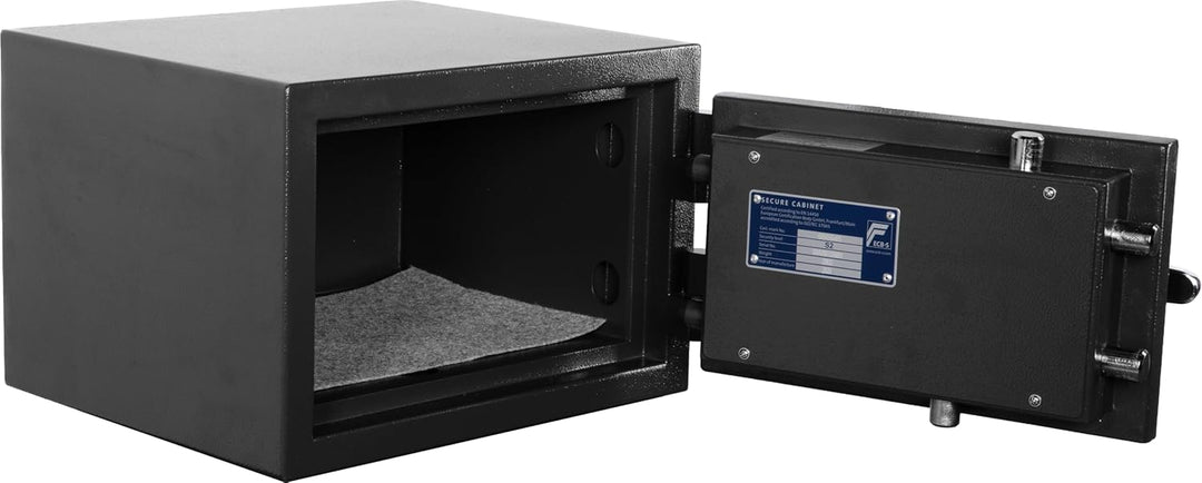 Elektronischer Safe zertifiziert g EN 14450:2017 S2 Standard ECB-Certification mit Doppelbartschloss