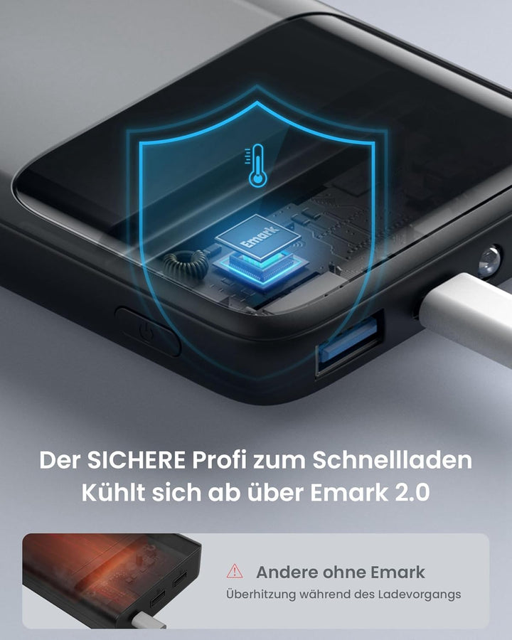 INIU Power Bank, 22.5W Powerbank klein Aber stark 10500mAh, PD3.0 QC4.0 Fast Charging(USB C Input&Ou