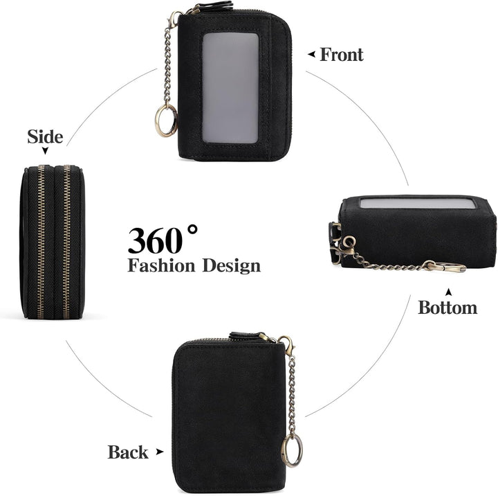 GAEKEAO Geldbörse Damen Kreditkartenetui Damen Geldbörse Damen Klein Portemonnaie Damen RFID-Blockie