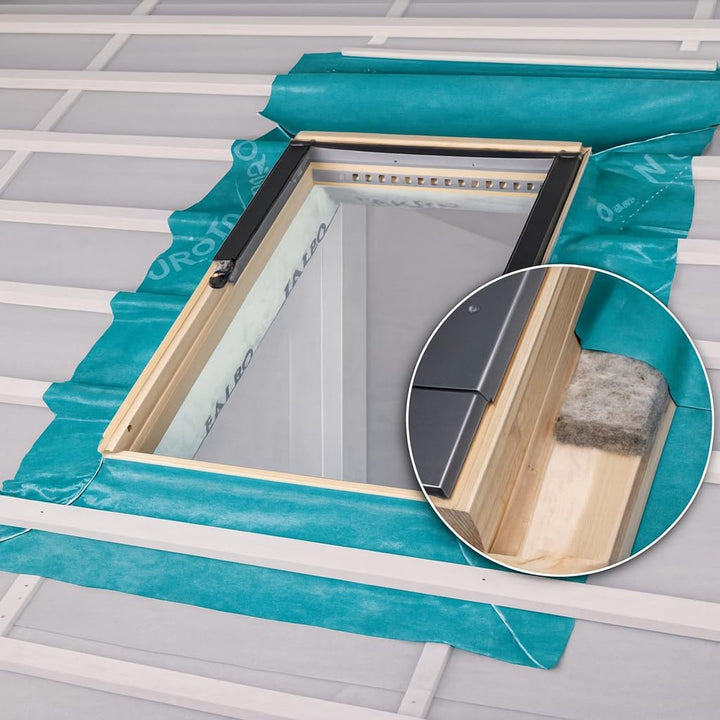 BAUBAY Dämm- und Anschluss-Paket für Dachfenster 78 x 140 FAKRO, OptiLight, ARON, Solstro, RoofLITE+