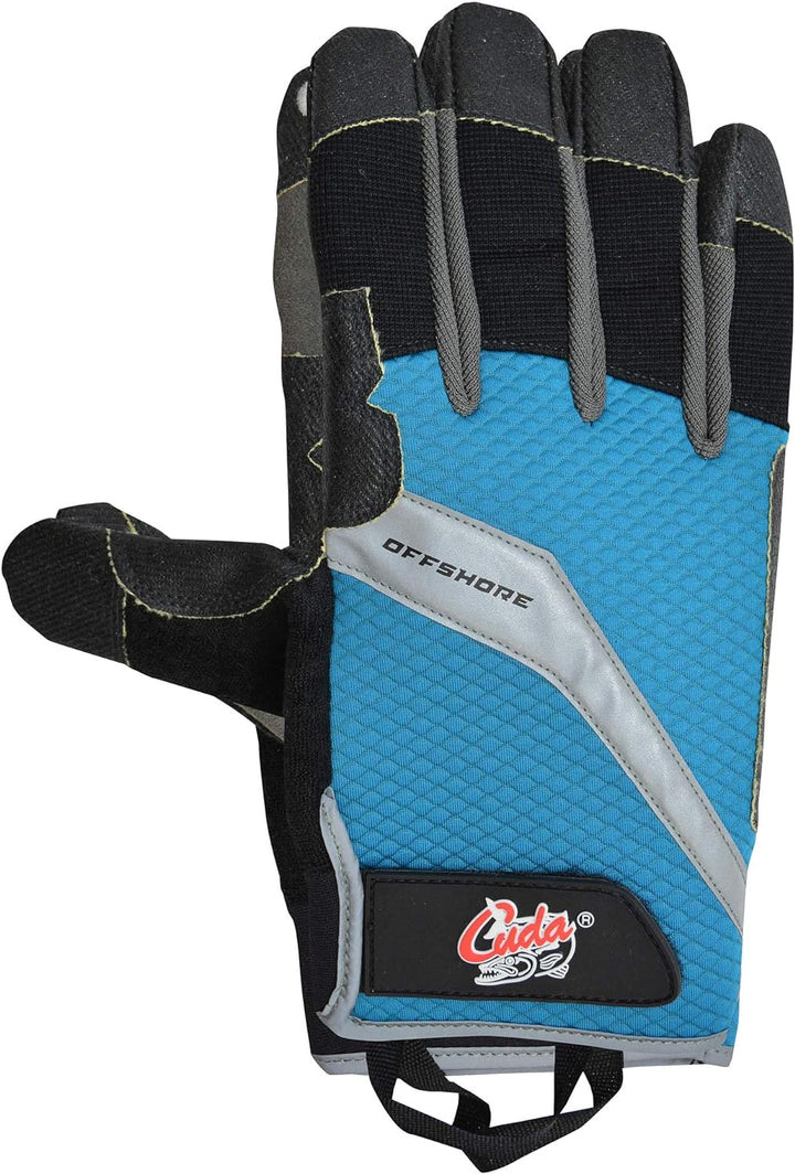 Cuda Fischerhandschuhe Offshore XL blau/schwarz, XL blau/schwarz