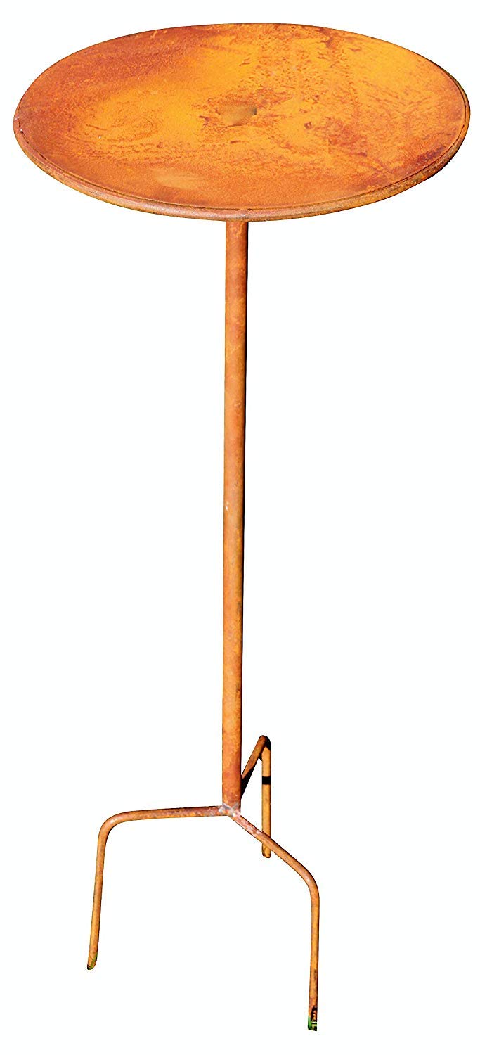 Bornhöft Gartenstecker Tisch Stecktisch Dekotisch Metall Rost Gartendeko Edelrost Rankstab (62cm), 6