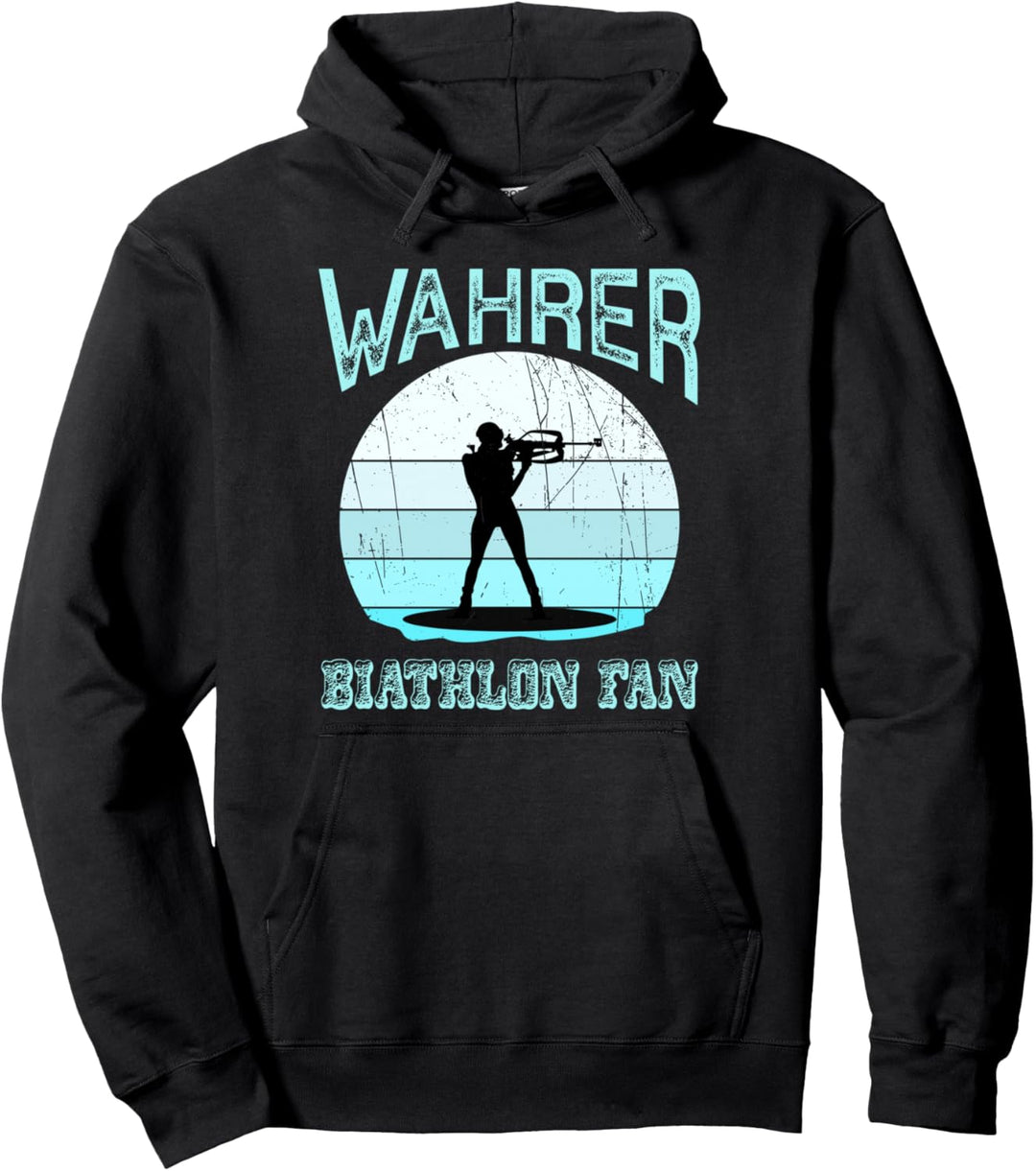 Wahrer Biathlon Fan, Biathlon Fan, Wintersport, Biathlon Pullover Hoodie